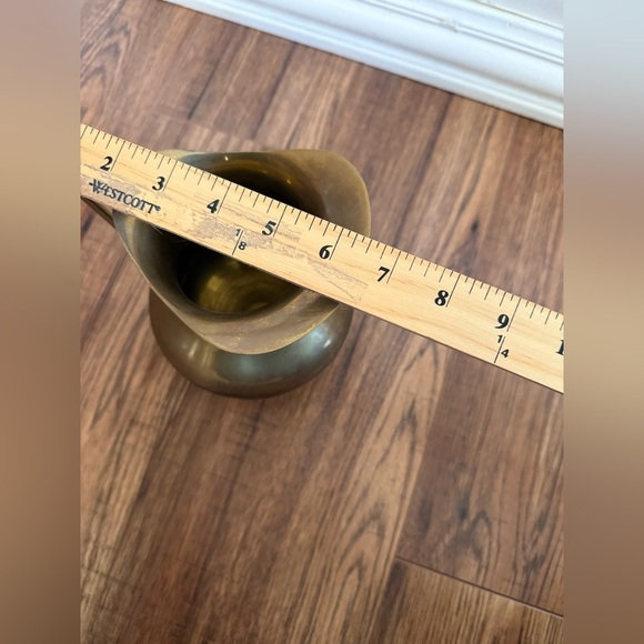 Vintage Solid Brass Pitcher Gold 7.5” - Picture 8 of 8